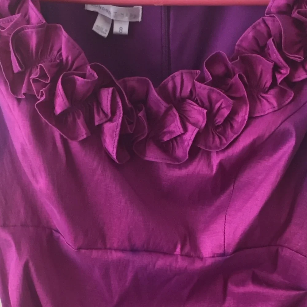 London Times beautiful magenta cocktail dress, size 8 - Picture 3 of 4